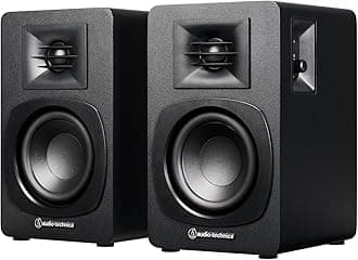 AT-SP3X Powered Bookshelf Speakers Black