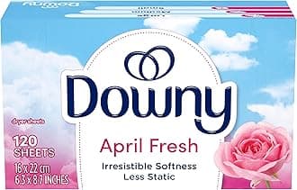 Downy Fabric Softener Sheets, April Fresh Scent, 120-Count Boxes (Pack of 3) by Downy