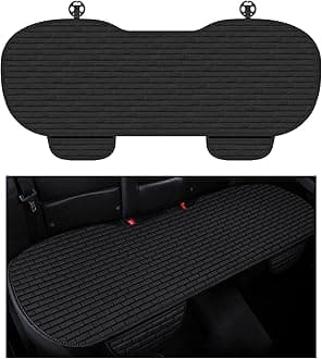 Car Back Seat Cover,Non-Slip & Breathable Bench Seat Cover with Side Pockets for Car Storage & Protecting Interiors,Universal All-Season Seats Back Protector for Most Cars,SUVs (Rear Seat Cover)