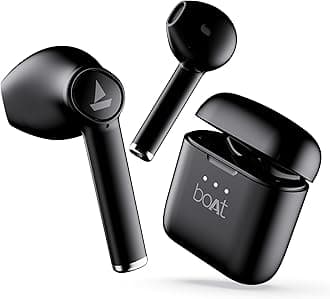 Airdopes 131 TWS In Ear Earbuds with Upto 60 Hours, ASAP Charge, IWP Tech, One Touch Voice Assistant(Active Black)