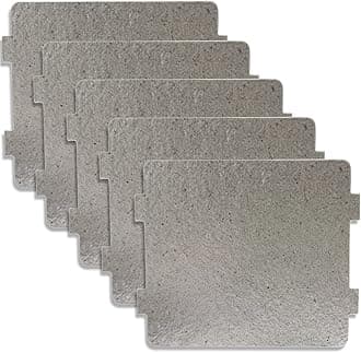 yuntop 5 Pcs Microwave Oven Parts Waveguide Cover Universal Mica Sheet Microwave Oven Repairing Part for Kitchen Home Office Restaurant (4 Inch X 4.7 Inch)