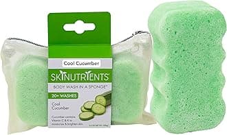 Spongeables Body Wash in a 20+ Wash Sponge, Cool Cucumber, 1 Count