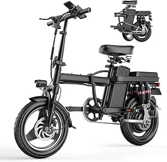 Electric Bike for Adults, Folding Electric Bike, 500W Motor, Up to 20/25 MPH and 20/30 Miles Long Range, 48V 10AH/13AH/15AH Removable Battery, Electric Mini Bike, UL 2849 Certified