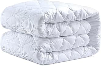 Super king Mattress Protectors fitted,Quilted Extra Deep 40cm Stretch Skirt Anti Allergy-Mattress Topper Cover(182 x 200) Not-Waterproof