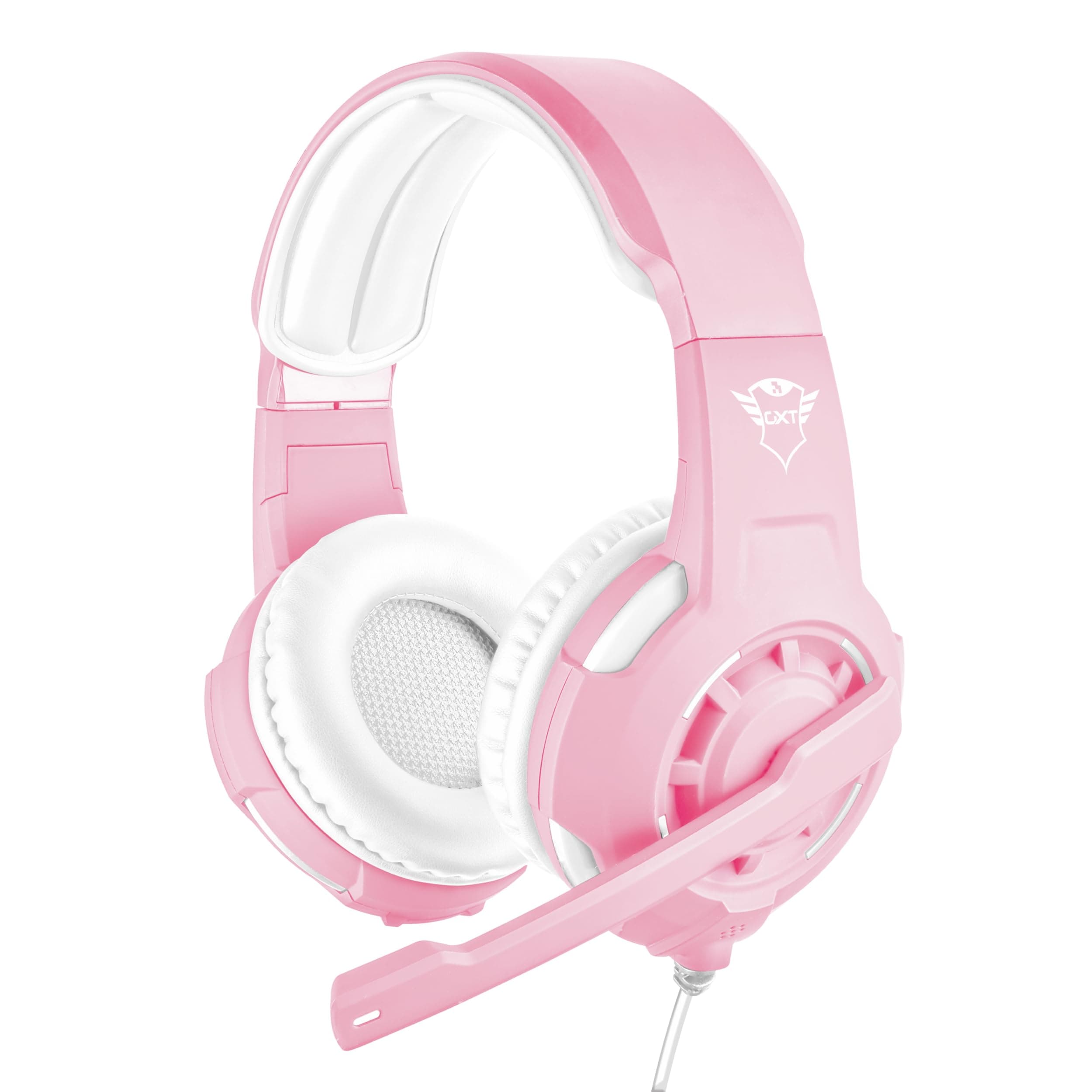 Trust Gaming Headset GXT 310P Radius with Microphone, Adjustable Mic and Headband, Wired, 1 m Cable, for Xbox One, Xbox Series X, PS4, PS5, Nintendo Switch - Pink