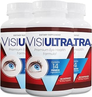 Eye Health Supplement – 14 Essential nutrients for Clear Vision, Blue Light Protection, and Long-Term Eye Health. Supports Clarity and Eye Wellness. 60 Capsules. (3 Pack)