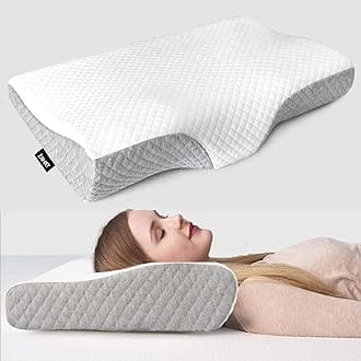 Memory Foam Pillow, Contour Cervical Orthopedic Memory Foam Pillows Supports Neck Pain and Shoulder Pain for Sleeping, Ergonomic Cervical Pillow Neck Support Pillow for Side Back (B2)