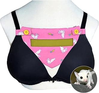 Sugar Glider Bra Pouch with Window Screen Bra Bonding Pouch for Gliders Ferret Rat Small Pets Triangle Design