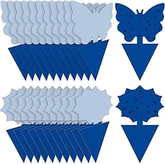Landisun JPMOS 24PCS Fruit Fly Traps Sticky Traps Fungus Gnat Traps Insect Bug Traps for Indoor Outdoor Kitchen Plants Whitefly Mosquitos Fungus Gnats Flying Insects