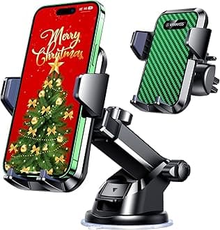 VANMASSCar Phone Holder 2024 BEST【65+ LBS Strongest Suction & Military-Grade】 Ultimate Mobile Phone Mount【Patent & Safety Certs】 Dashboard Windscreen Vent Cradle Van for iPhone 15 14 Pro Max Samsung