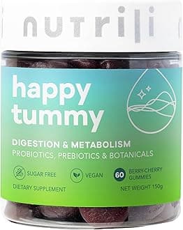 Happy Tummy Probiotics Sugar Free Gummies (1 month) | Digestion & Metabolism | Probiotics, Prebiotics, Botanicals & Vitamins