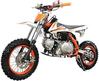 X12 110cc Dirt Bike Automatic Transmission Electric Start Gas Dirt Bike Pit Bikes Youth Dirt Pitbike,12"/10" Tires!