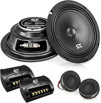 Tropo 6.5” 160 Watt 2-Way Shallow-Mount Component Speaker Set