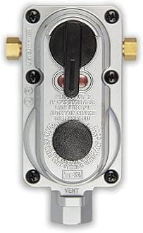 Flame King ACR-2a 2-Stage Auto Changeover LP Propane Gas Regulator for RVs, Vans, and Trailers (Without Pigtails)