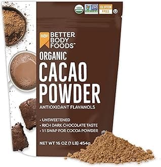 Organic Cacao Powder, Non-Gmo, Gluten-Free Superfood, 16 Oz.
