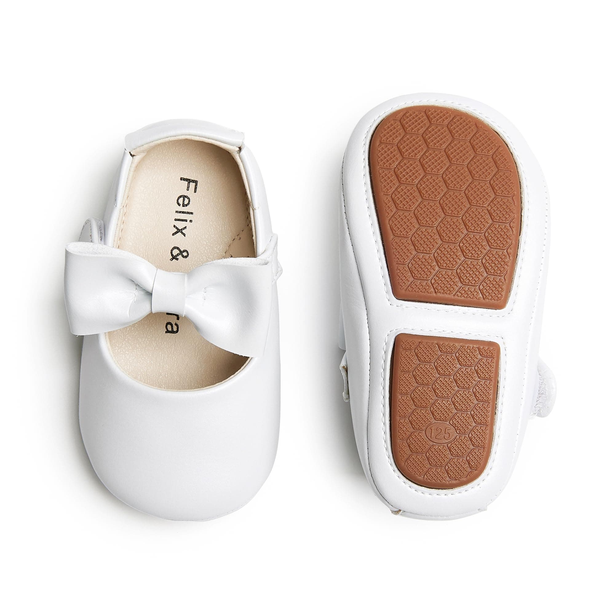 White Baby Walking Shoes