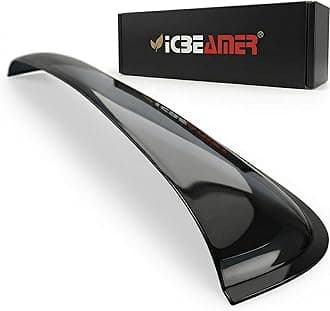 [2025 Upgrade] ICBEAMER 36" Sunroof Wind Deflector, Universal Fit, Tinted Moonroof Visor, Reduces Noise, Rain, Wind; Dark Smoke, Smooth, Waterproof, Double-Sided Tape