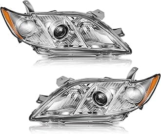 WEELMOTO Headlights Assembly for 2007-2009 Toyota Camry, Anti-Fogging Headlights Assemblies for 2007 2008 2009 Toyota Camry US Version Pair