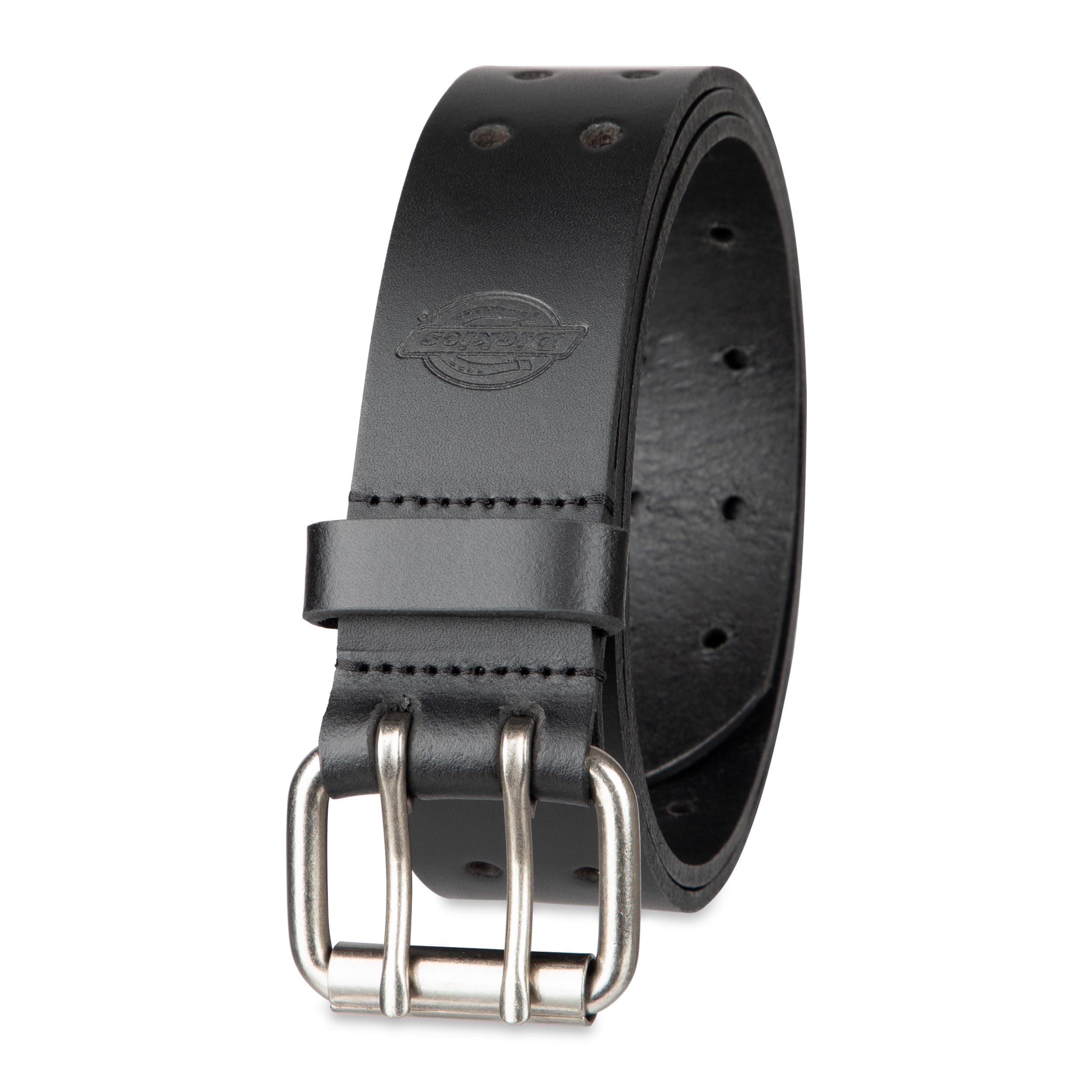 Men's Double Prong Leather Work Belt – Fully Adjustable, Regular & Big and Tall Sizes