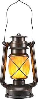 Vivid Flame LED Lantern - Outdoor & Garden Decoration, Vintage LED Flame Effect (1)