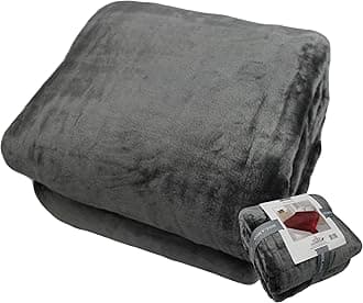 Queen Blanket Soft Extra Large for Fall Winter Spring All Season Cozy Warm 430GSM Medium Weight Thermal Thick Flannel Fleece for Couch Bed Sofa 88 x 95 inches (Deep Grey, 2)