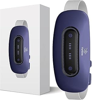 Electric Heating Pad,Portable Cordless Menstrual Heating Pad with 4 Heat Levels and 4 Massage Modes, Fast Large Heating Belly Wrap Belt(Navy Blue)