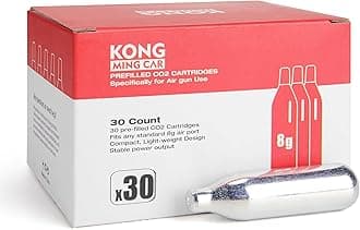 8 Gram / 12 Gram CO2 Cartridges, Non-Threaded,High-Grade CO2 Cylinder CO2 Cartridges for Paintball Guns,Pellet Guns, BB Guns and Airsoft Guns