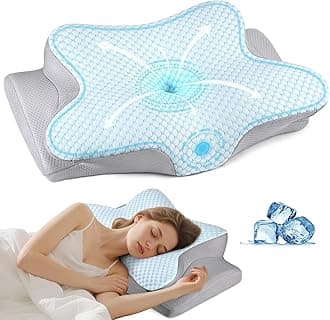 AgoKud Neck Pillow Cervica Memory Foam Pillows for Pain Relief Sleeping