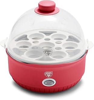 GreenLifeCC003766-002 Qwik EggCooker, Plastic, Red