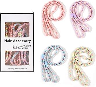 Sport Hair Ties for Women Elastic Braided Hair Ties for Gym Pony Tails