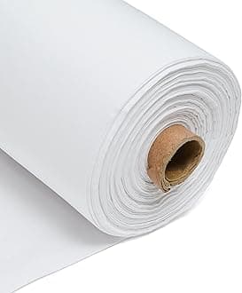 1m Plain White Calico Fabric – 100% Cotton, Optic White Calico 225GSM 60” Inch 150cm Wide – for Sewing, Quilting, Curtain Linings, Pillowcases & Totes – Easy Fabric by The Metre by Discount Fabrics