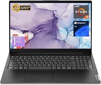 V15 Laptop, 15.6" FHD Display, AMD Ryzen 5 5500U Hexa-core Processor (Beat Intel i7-1065G7), 16GB RAM, 512GB SSD, HDMI, RJ45, Numeric Keypad, Wi-Fi, Windows 11 Pro, Black