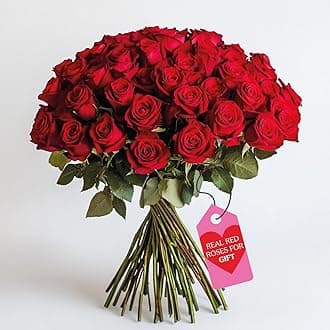 GlobalRose Fresh Cut Red Roses - 100 (4 Bundles of 25) Fresh Flowers Bouquet for Mother's Day