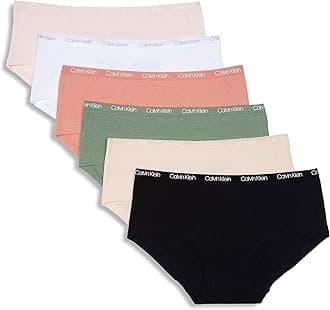 girls Cotton Hipster Underwear Panties, 6-pack
