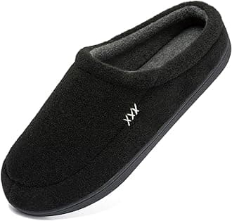NewDenBer Men's Cozy Memory Foam Slippers Soft Slip on Indoor Outdoor Clog House Shoes