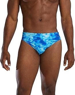 Men's Durafast Elite Racer Brief Swimsuit, Ocean Blue, 30