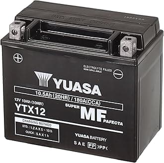 Yuasa YTX12 12V 180 CCA Maintenance Free VRLA AGM Motorbike Battery