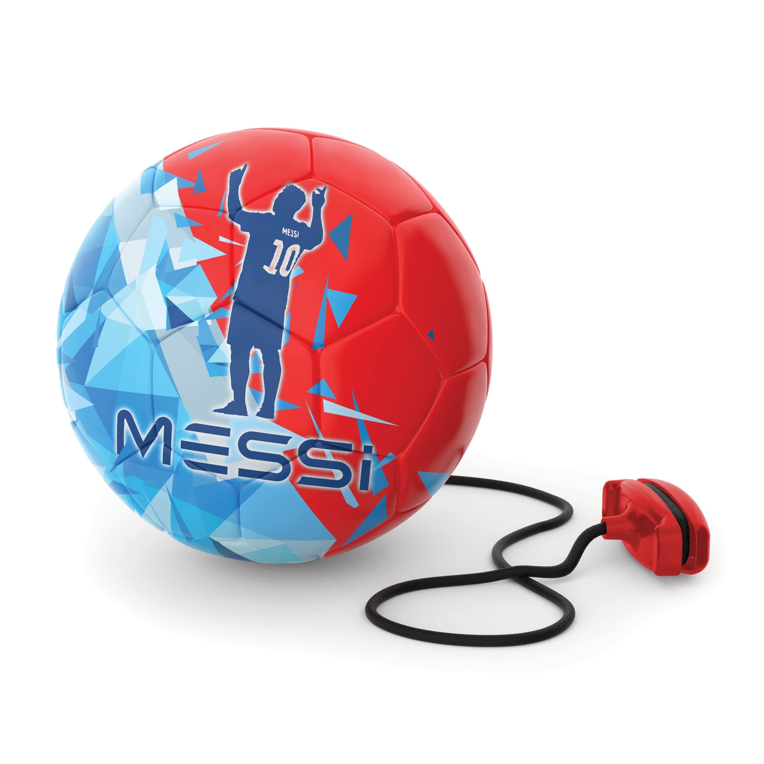 Messi MET43000 Messi Soft Touch Training Ball-Size 2 / Never Give Up-Red, Multi Colour