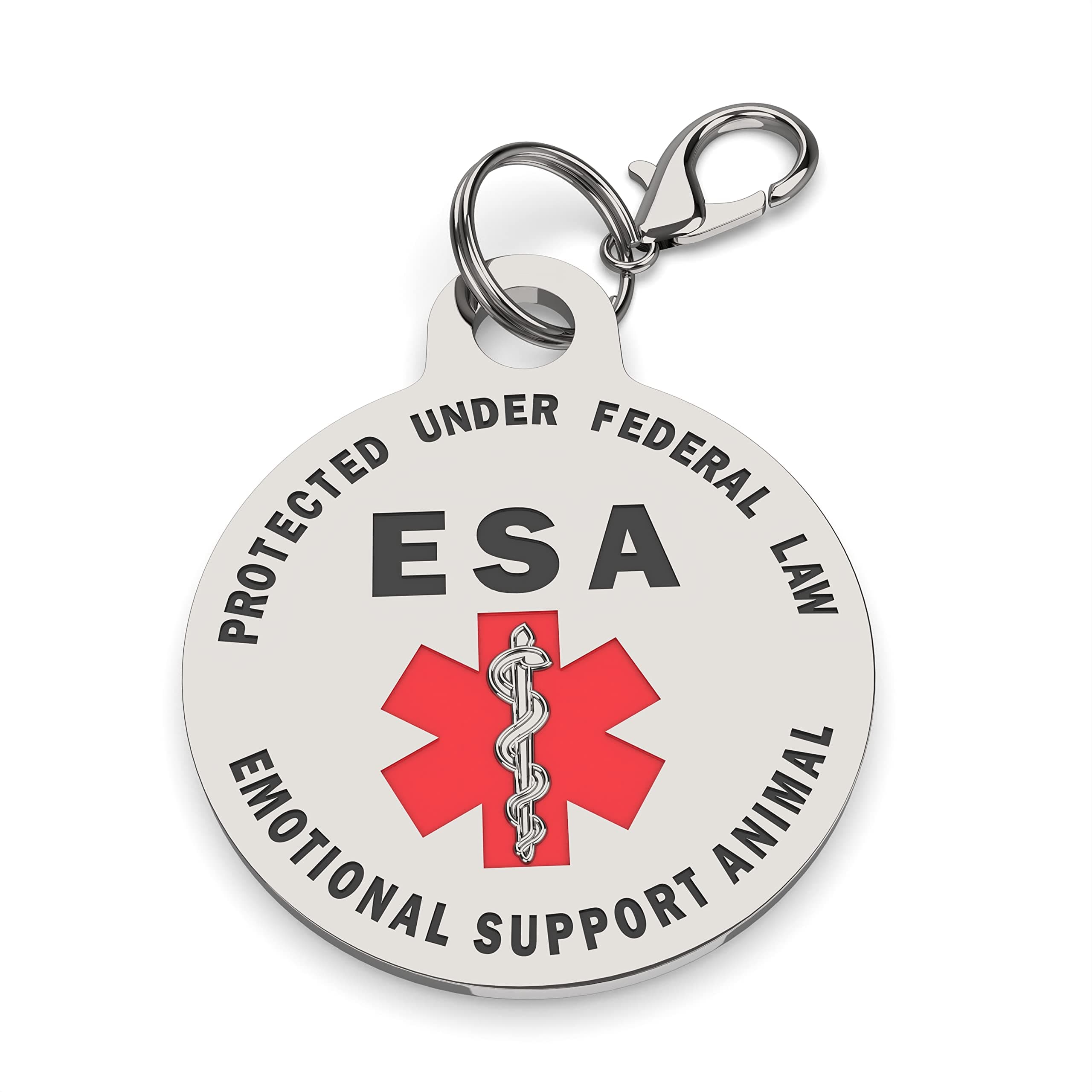 Small Breed Emotional Service Animal Tag .999" Inches