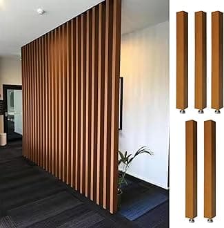 Room Divider Modern DIY Room Divider for Privacy Screen/Doorway/Studio Apartment, Square Wall Partition Floor to Ceiling Design, Easy to Install & Remove (Color : 5pcs Height, Size : 220cm/86.6in/