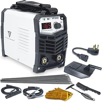 S STAHLWERK Welder ARC 165A Inverter MMA Welding Machine Kit 110/220V IGBT Digital Display Hot Start Portable with Welding Gloves, fits 2.5mm Welding Rods