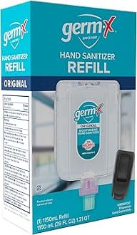 Germ-X Hand Sanitizer Refill Pod, 1150mL, Compatible with OmniPod Dispenser, No Rinse Moisturizing Formula with Vitamin E, Less Drying and Non-Sticky
