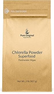 PURE ORIGINAL INGREDIENTS Chlorella Powder (2 lb) Superfood, Freshwater Algae, Natural