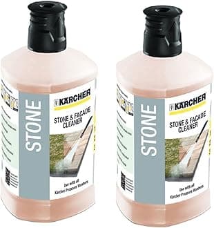 Stone Facade Cleaner 3in1 Pressure Washer Detergent Bottle K2 K4 K5 K7 1 Litre x 2
