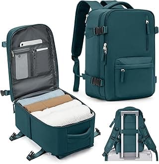 SZLX Vacuum Backpack Travel Bag with Pump, Ryanair Cabin Bags 40x30x20 Backpack Wizz air, Ryanair Cabin Bags 40x20x25 Underseat Carry On Easyjet 45x36x20 Travel Rucksack Cabin Size Fit 14 Inch Laptop