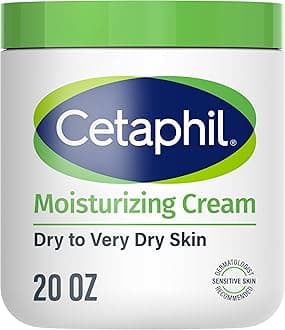 Cetaphil Face & Body Moisturizer, Hydrating Moisturizing Cream for Dry to Very Dry, Sensitive Skin, NEW 20 oz, Fragrance Free, Non-Comedogenic, Non-Greasy (Packaging May Vary)