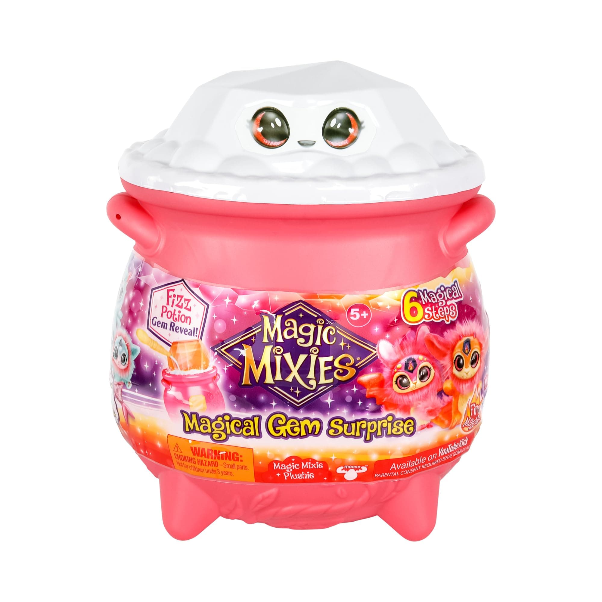 COOKEEZ MAKERY Magic Mixies Magic Fire Magic Cauldron with Accessories for Magic Creation of Plush Toy, Toy without Electronics