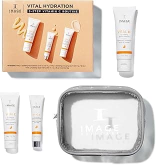 VITAL HYDRATION 3-Step Vitamin C Routine, Made with Hyaluronic Acid for Anti-Aging, Dry, Dull Skin, 3 Piece Skin Care Set