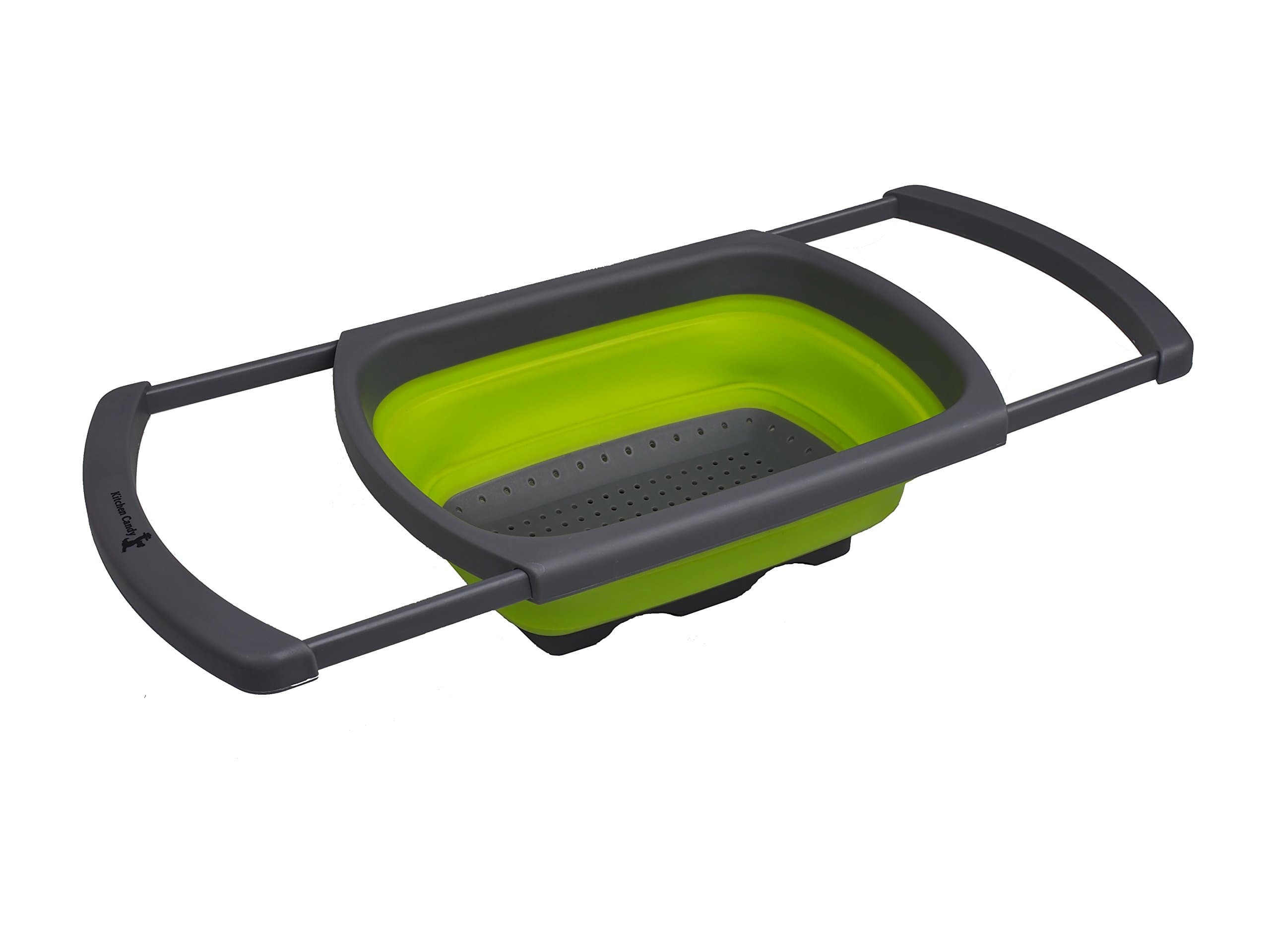 Collapsible Over the Sink Colander/Strainer, Green