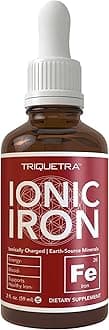Triquetra HealthIonic Liquid Iron Supplement (236 Servings): Higher Absorption Rate Allows for Smaller Dose and Fewer Stomach Problems; Earthly Sourced Minerals, Loaded